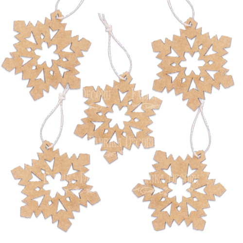 Rohling für Dekoration "Snowflakes-5" #193 - Fabrika Decoru