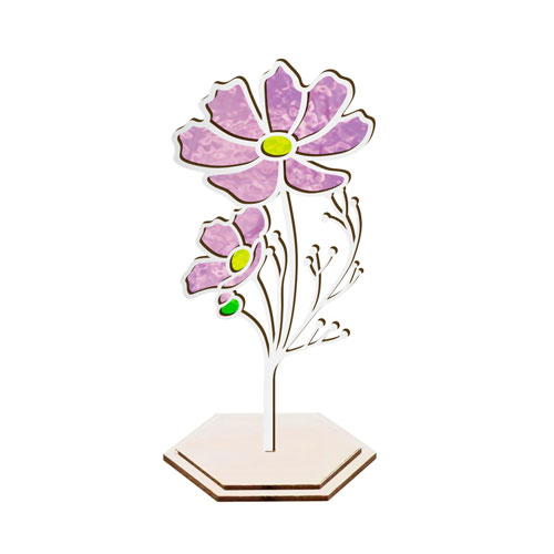 Art Stained Glass Kit "Summer Petals", for painting by numbers