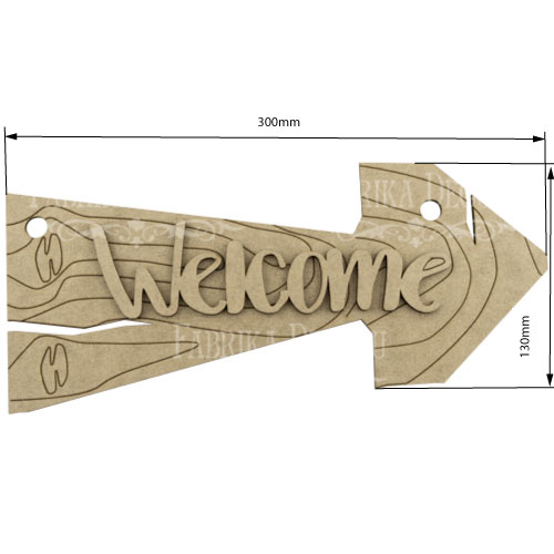 Blank for decoration "Welcome" #122 - foto 0