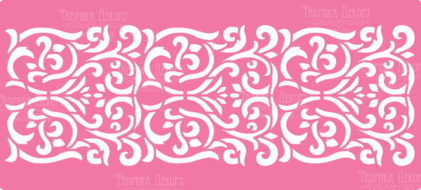 Stencil for decoration XL size (30*12cm), Border #121