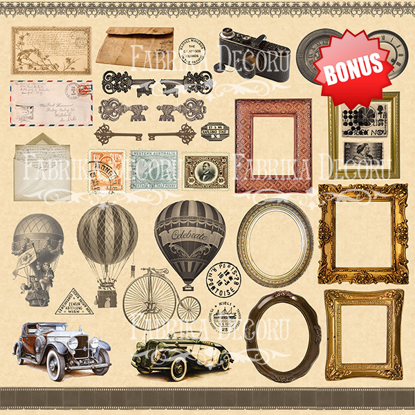 Zestaw papieru do scrapbookingu "Odrapana pamięć" 20cm x 20cm  - foto 0  - Fabrika Decoru