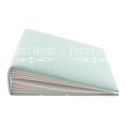 Blankoalbum mit weicher Stoffhülle Mint 20cm x 20cm - Fabrika Decoru