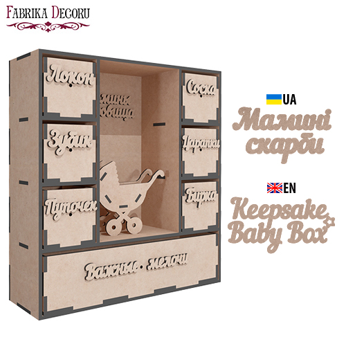 Box mit Abschnitten, Moms Treasures, Bausatz #281 - Fabrika Decoru