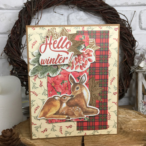 Greeting cards DIY kit, "Our warm Christmas" - foto 4