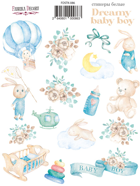 Kit of stickers Dreamy baby boy #086