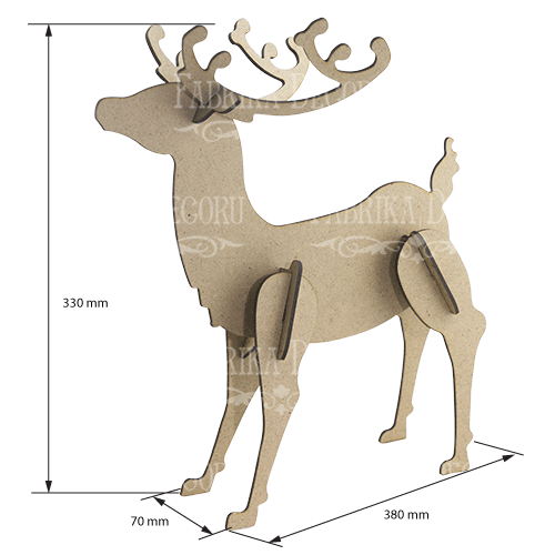 Blank for decoration "Christmas deer" #114 - foto 1