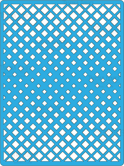 Bastelschablone 15x20cm "Rhombus Illusion" #136 - Fabrika Decoru