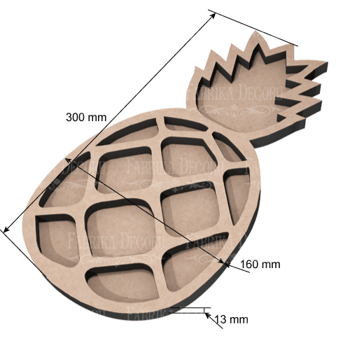 Mixbox Ananas, 30х16cm - foto 1  - Fabrika Decoru