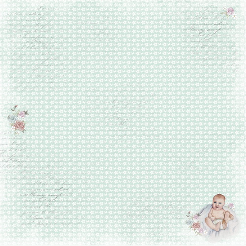 лист двусторонней бумаги для скрапбукинга baby shabby #1-01 30,5х30,5 см