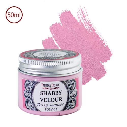 Shabby velour paint Berry mousse