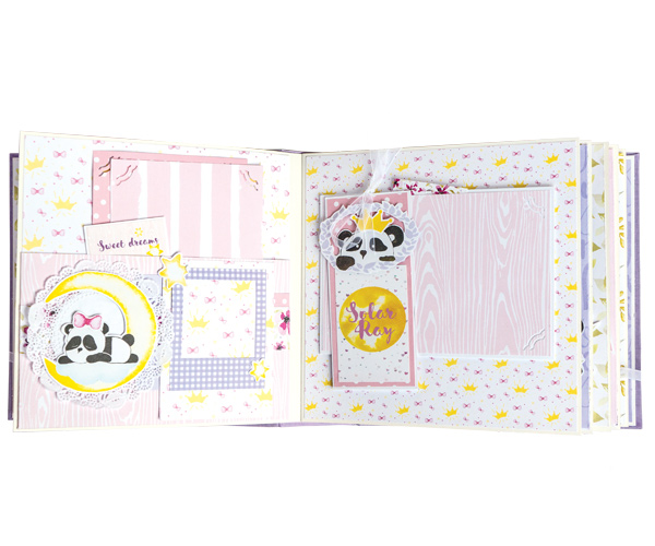 Children's photoalbum "Baby girl", 20cm x 20cm, DIY creative kit #02 - foto 8