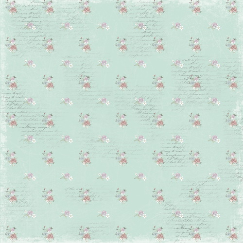 Blatt doppelseitiges Papier für Scrapbooking Baby Shabby #1-06 12"x12" - foto 0  - Fabrika Decoru