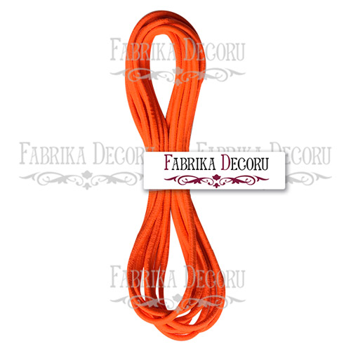 Elastische Rundschnur, Farbe Orange - Fabrika Decoru