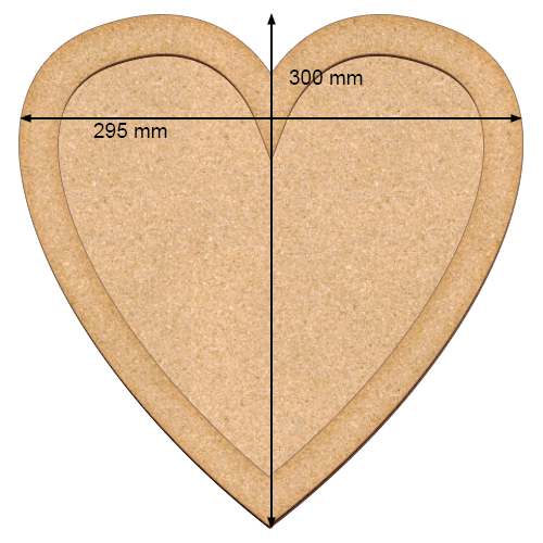 Art board Heart, 29,5cm х 30cm - foto 0