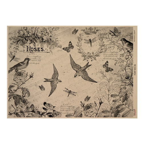 Zestaw jednostronnego kraftowego papieru do scrapbookingu Vintage women's world 42x29,7 cm, 10 arkuszy  - foto 5  - Fabrika Decoru