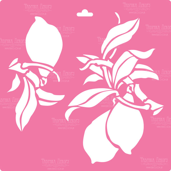 Stencil for decoration XL size (30*30cm), Lemons #028