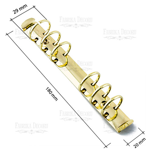 Metal spiral ring binder A6 Gold - foto 0