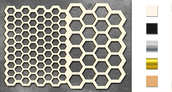 Chipboard embellishments set, "Honeycomb" #030