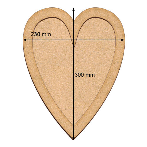 Art board Heart, 23cm х 30cm - foto 0
