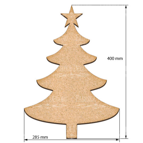  Art board New year tree 28,5х40 cm - foto 0