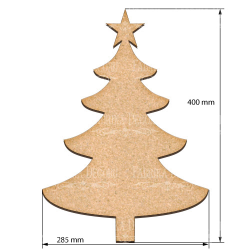  Art board New year tree 28,5х40 cm - foto 0