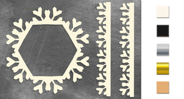 Spanplatten-Set "Rahmen und Bordüre 5" #216 - Fabrika Decoru
