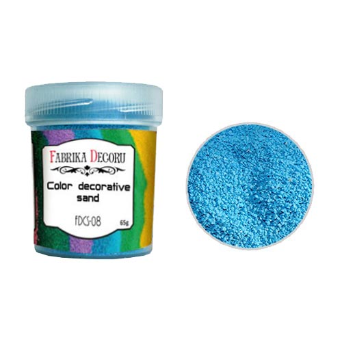 Kolorowy piasek Ciemny niebieski, 40ml - Fabrika Decoru