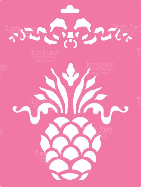 Szablon uniwersalny XL, 30x21cm, Ananas #092 - Fabrika Decoru