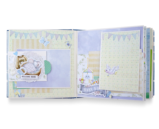 Kinderalbum für Scrapbooking "My little mousy boy", 20cm x 20cm, DIY-Kreativ-Set, #11 - foto 3  - Fabrika Decoru
