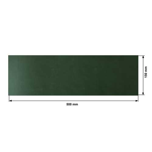 Piece of PU leather Dark green, size 50cm x 15cm - foto 0