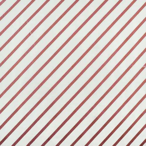 Kraft paper sheet 12"x12" Pearl Red Stripes