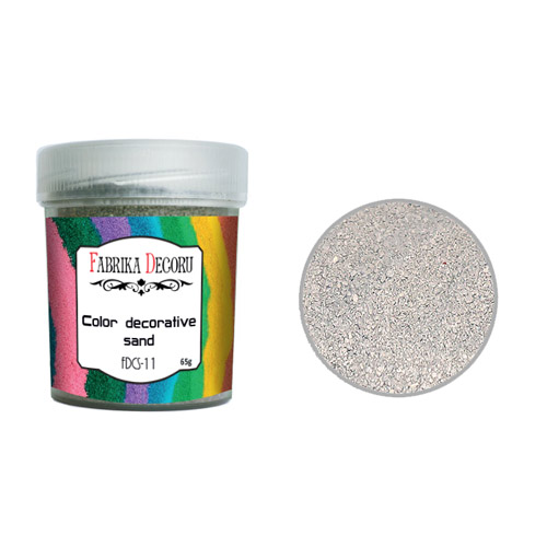 Farbiger Sand Grau 40 ml - Fabrika Decoru