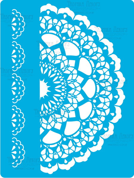 Stencil for crafts 15x20cm "Delicate lace 3" #186