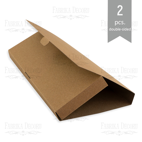 envelope for chocolate, 2pcs, kraft