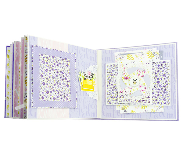 Children's photoalbum "Baby girl", 20cm x 20cm, DIY creative kit #02 - foto 3