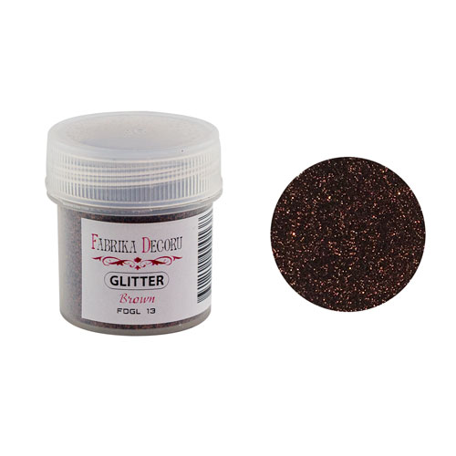 Glitter, Farbe Braun, 20 ml - Fabrika Decoru