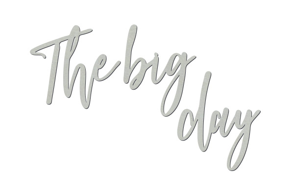 Chipboard "The big day" #455 - foto 0