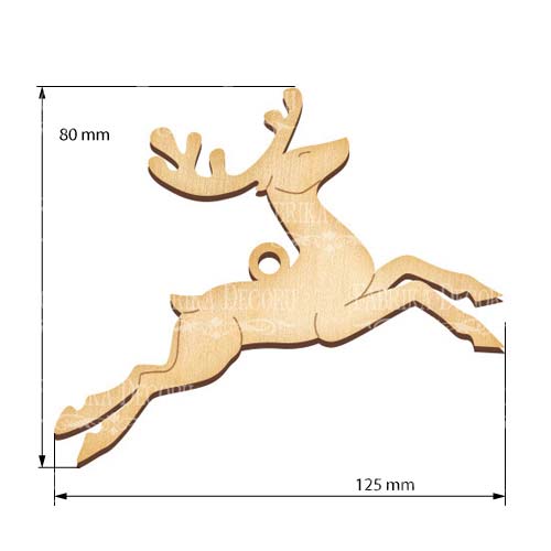 Figurka do kolorowania i ozdabiania, #416 "Jeleń 2" - foto 0  - Fabrika Decoru