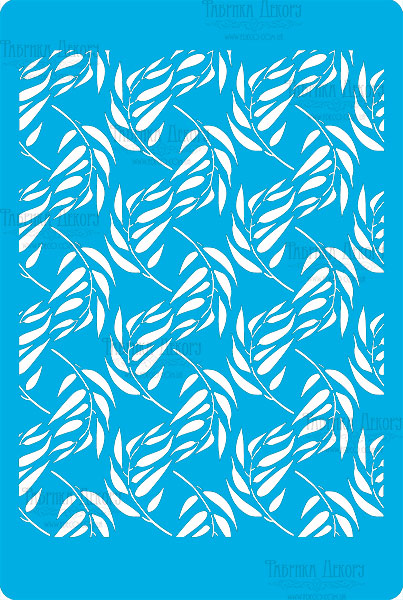 Stencil for crafts 15x20cm "Willow twigs" #252