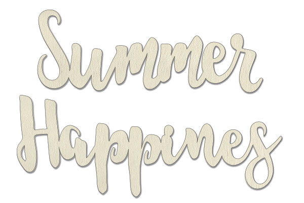 Chipboard embellishments set, "Summer happines" #192