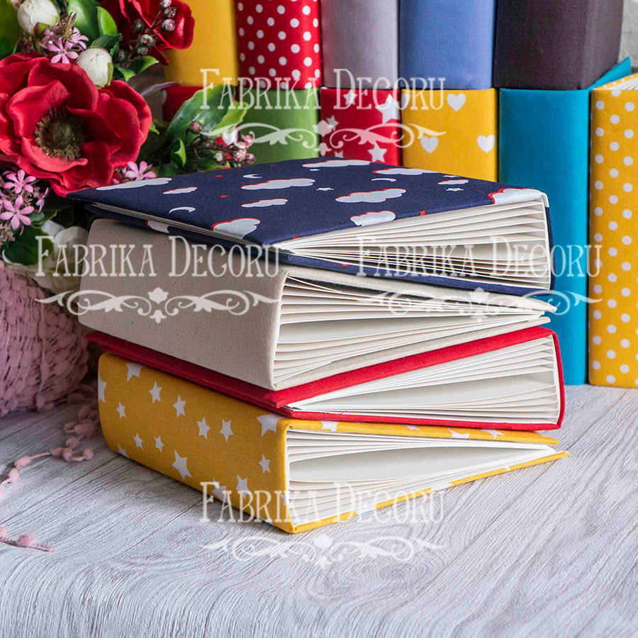 Blank album with a soft fabric cover Peas in yellow 20сm х 20сm - foto 1