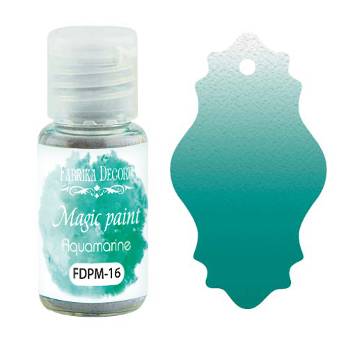 Sucha farba Magic paint Akwamarynowa, 15 ml - Fabrika Decoru