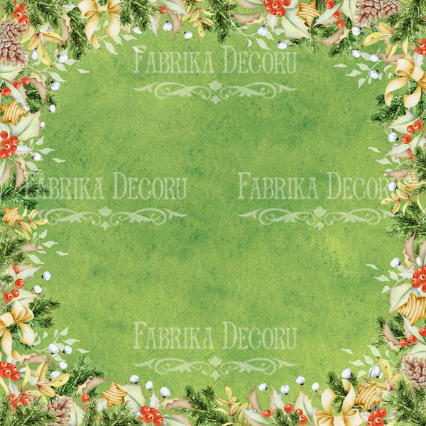 Double-sided scrapbooking paper set  Awaiting Christmas", 8”x8”  - foto 4