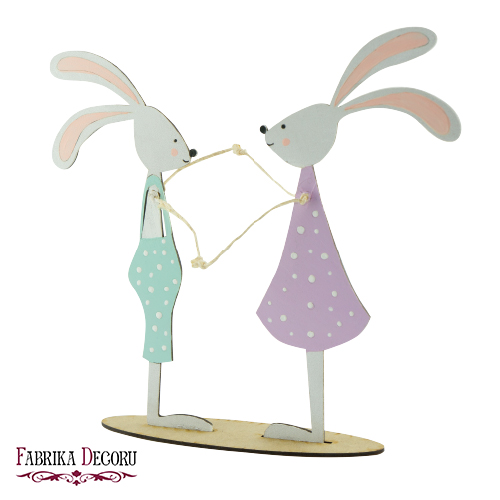 Blank for decoration "Bunnies in love-1" #124 - foto 1