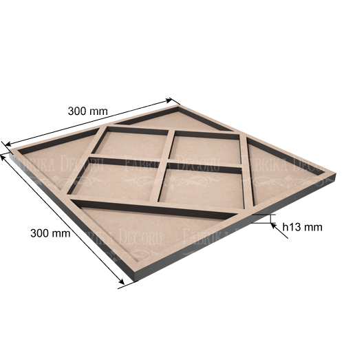 Mixbox Square 1, 30х30sm - foto 1  - Fabrika Decoru