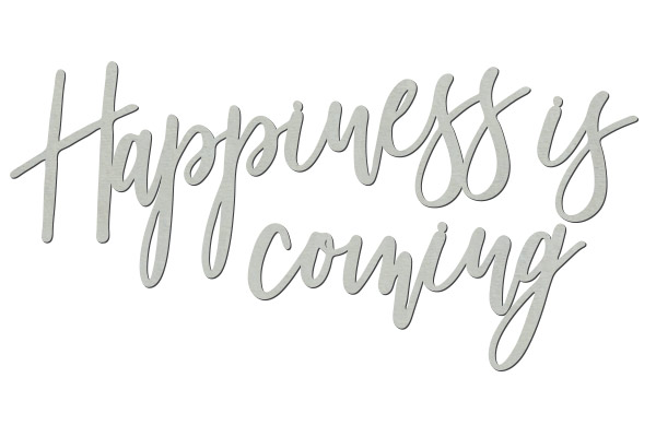 Чіпборд Happiness is coming 10х20 см #464 - фото 0