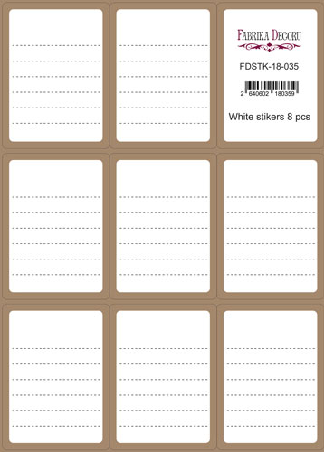 Set mit Aufklebern für Tagebücher und Planer #18-035 - Fabrika Decoru