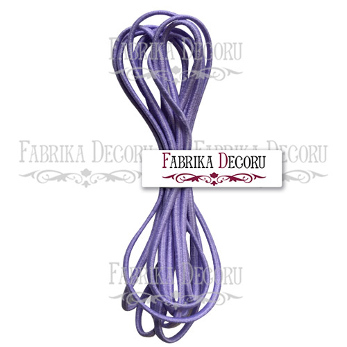 Elastyczny sznurek okrągły, kolor Liliowy - Fabrika Decoru