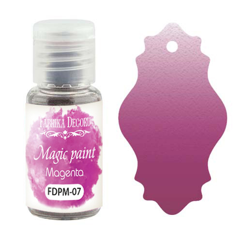 Sucha farba Magic paint Magenta, 15 ml - Fabrika Decoru