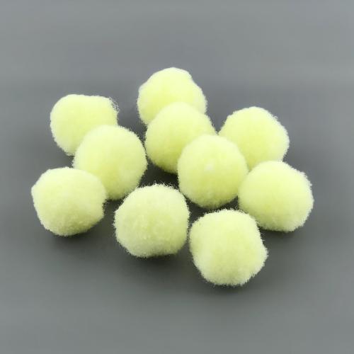 Pompons für Kreativität, Creme, 10 Stk, D=25mm - Fabrika Decoru